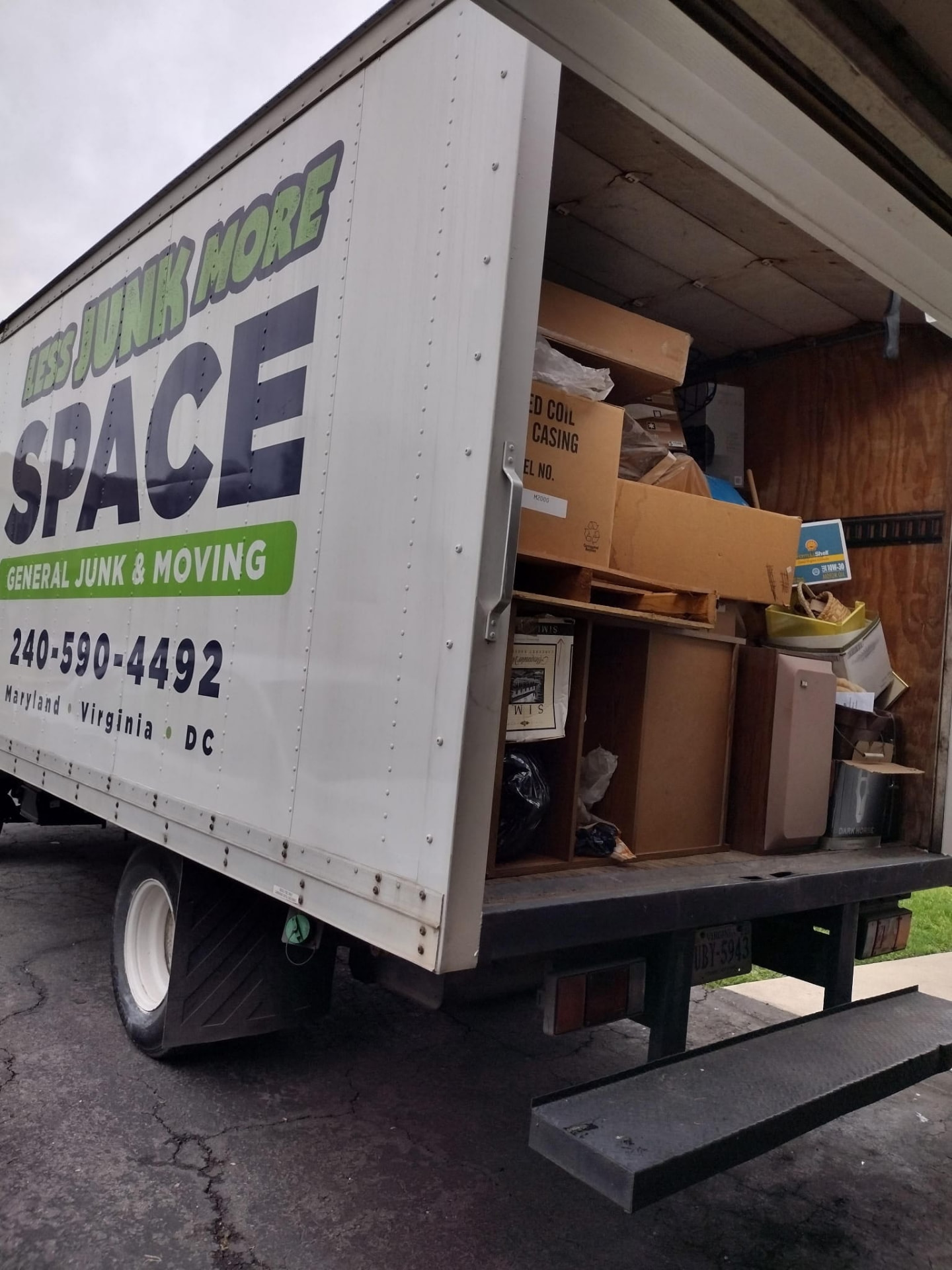 Less Junk More Space on the job